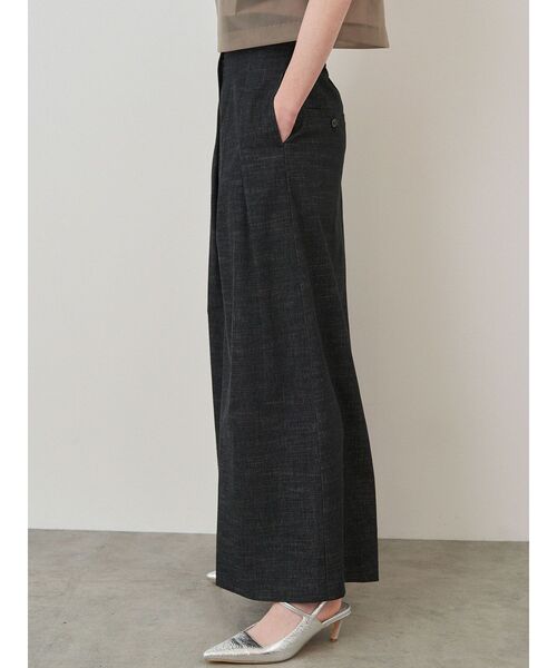ELENDEEK（エレンディーク）の「ハイウエストワイドパンツ（その他パンツ・レディース・ブラウン/ブラック・02/01）」の5枚目の写真