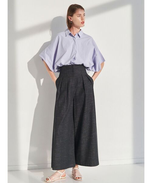 ELENDEEK（エレンディーク）の「ハイウエストワイドパンツ（その他パンツ・レディース・ブラウン/ブラック・02/01）」の6枚目の写真