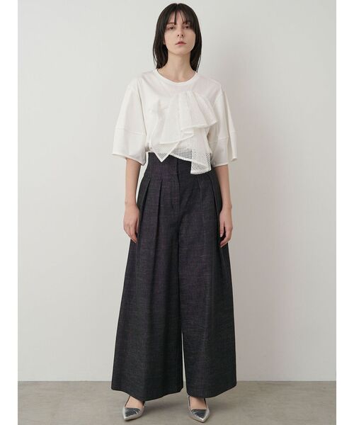 ELENDEEK（エレンディーク）の「ハイウエストワイドパンツ（その他パンツ・レディース・ブラウン/ブラック・02/01）」の9枚目の写真