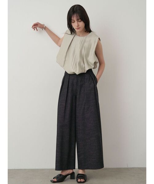 ELENDEEK（エレンディーク）の「ハイウエストワイドパンツ（その他パンツ・レディース・ブラウン/ブラック・02/01）」の11枚目の写真