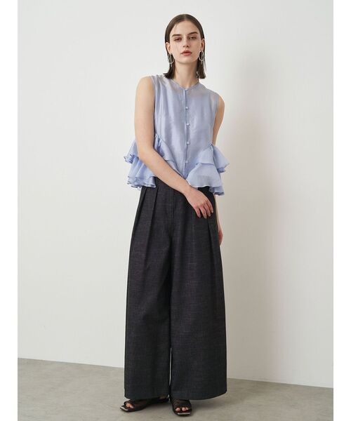 ELENDEEK（エレンディーク）の「ハイウエストワイドパンツ（その他パンツ・レディース・ブラウン/ブラック・02/01）」の13枚目の写真