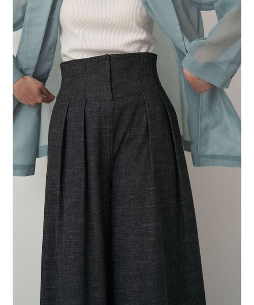 ELENDEEK（エレンディーク）の「ハイウエストワイドパンツ（その他パンツ・レディース・ブラウン/ブラック・02/01）」の15枚目の写真