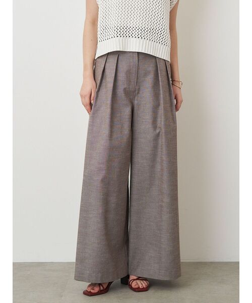 ELENDEEK（エレンディーク）の「ハイウエストワイドパンツ（その他パンツ・レディース・ブラウン/ブラック・02/01）」の16枚目の写真