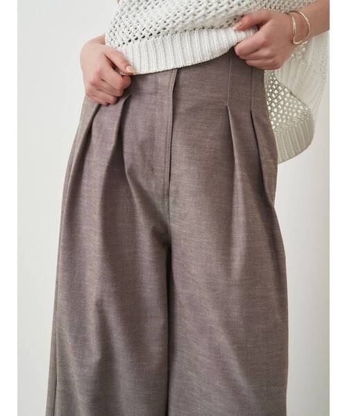 ELENDEEK（エレンディーク）の「ハイウエストワイドパンツ（その他パンツ・レディース・ブラウン/ブラック・02/01）」の20枚目の写真