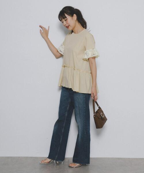 F by ROSSO(エフバイロッソ)の「フラワーレースブラウス(シャツ/ブラウス・レディース・ベージュ/オフホワイト・FREE)」の13枚目の写真