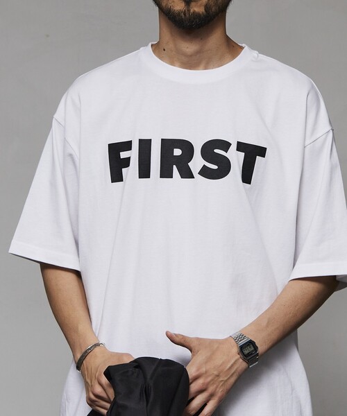 Firsthand（ファーストハンド）の「Firsthand/ファーストハンド 6オンス フロントロゴプリント クルーネックTシャツ / プリントTシャツ FIRST（Tシャツ/カットソー・メンズ・チャコールグレー/ブラック/ホワイト・L/M）」の13枚目の写真