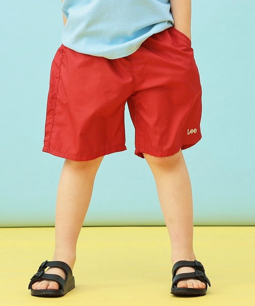 Lee（リー）の「Lee/リー【110-150cm】キッズ 【親子コーデ】ライトオンス アスレチックショーツ（その他パンツ・キッズ・チャコールグレー/ブラック/レッド/グリーン・150/110/130/140/120）」の4枚目の写真