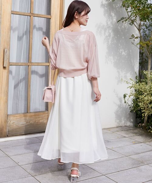 MAJESTIC LEGON(マジェスティックレゴン)の「【WEB限定アイテム/プチプラで涼しい♪】アソートボタンシアーカーディガン(カーディガン/ボレロ・レディース・アイボリー/ピンク/ミント/ブルー/ブラック・MEDIUM)」の17枚目の写真