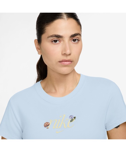 NIKE（ナイキ）の「ナイキ NIKE ナイキ  NSW NK チル EDAY ニット S/S Tシャツ（Tシャツ/カットソー・レディース・ブラック/ブルー・S/M/L）」の6枚目の写真