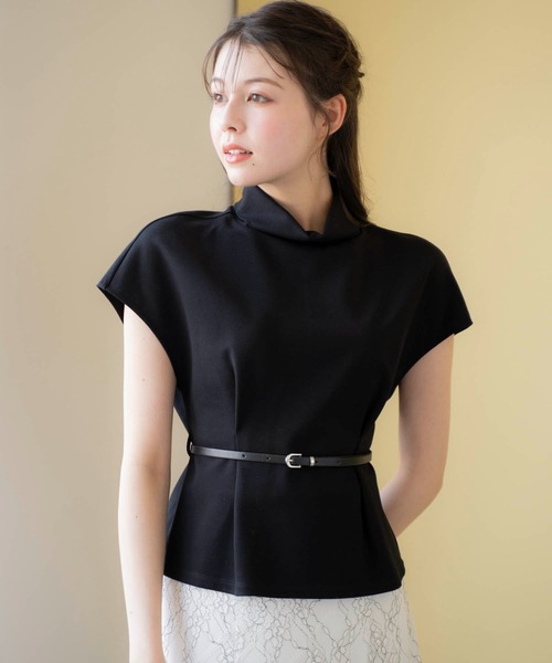 Noela - Noela☆雑誌掲載☆汗ジミ防止 オフタートルカットソー ☆完売色イエロー☆ Noela tシャツ ロールカラーカットソー レディース : ZOZOTOWN