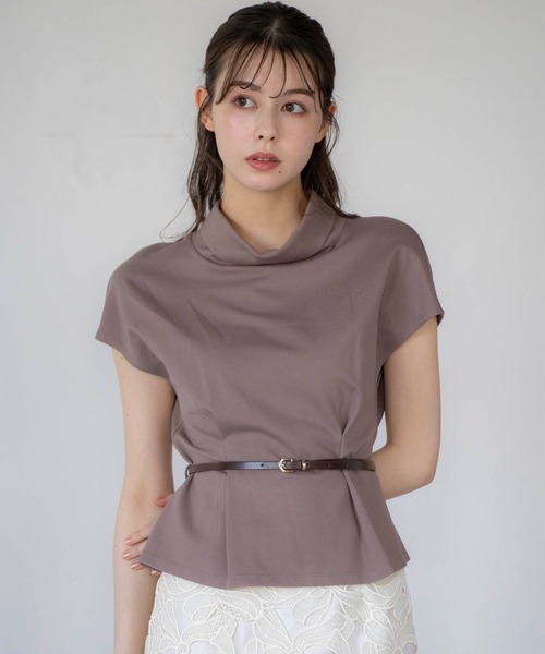 セール】ロールカラーカットソー（Tシャツ/カットソー）｜Noela