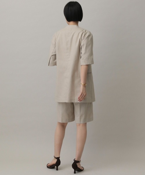 A part by（アパートバイ）の「グリッターリネンノーカラージャケット（ノーカラージャケット・レディース・ライトベージュ/ブラウン系その他2・FREE）」の5枚目の写真