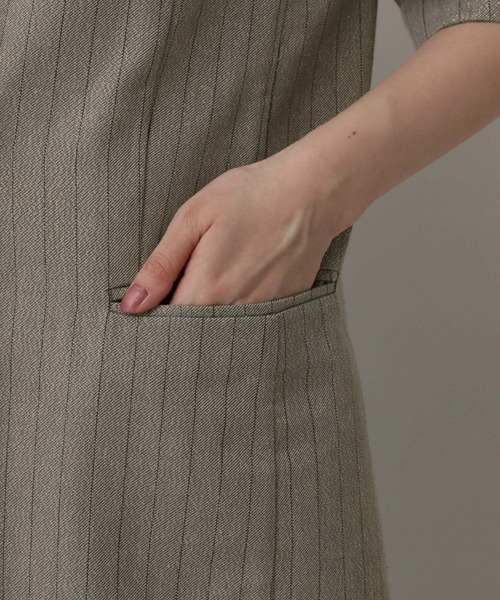 A part by（アパートバイ）の「グリッターリネンノーカラージャケット（ノーカラージャケット・レディース・ライトベージュ/ブラウン系その他2・FREE）」の18枚目の写真