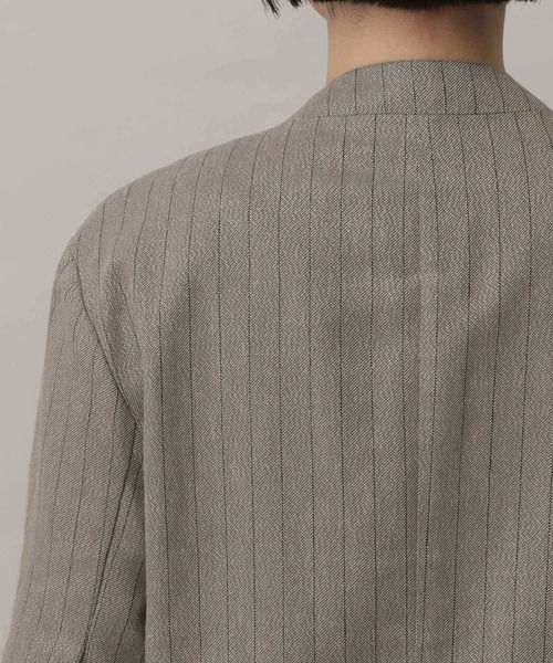 A part by（アパートバイ）の「グリッターリネンノーカラージャケット（ノーカラージャケット・レディース・ライトベージュ/ブラウン系その他2・FREE）」の20枚目の写真