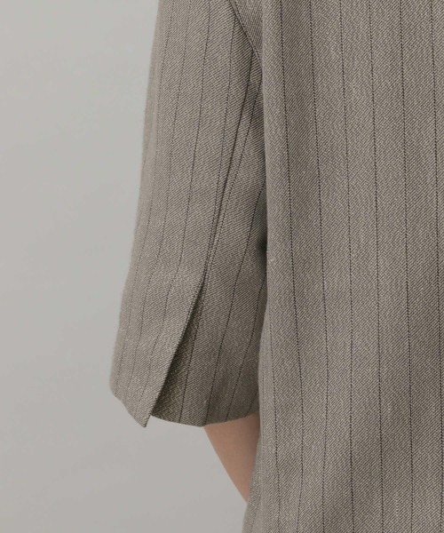 A part by（アパートバイ）の「グリッターリネンノーカラージャケット（ノーカラージャケット・レディース・ライトベージュ/ブラウン系その他2・FREE）」の21枚目の写真