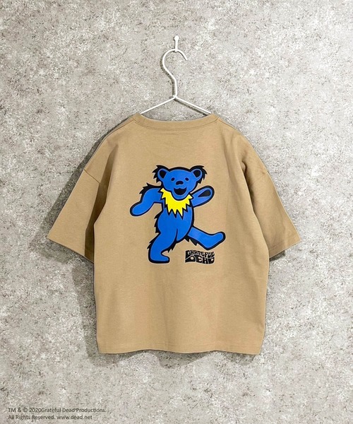 Grateful Dead(グレイトフルデッド)の「【 GRATEFUL DEAD / グレイトフル・デッド 】 デッド・ベア キャラクタープリント バックデザイン ビッグシルエット Tシャツ 半袖 キッズ(Tシャツ/カットソー・キッズ・パープル/チャコール/ブラック系/オレンジ系2/ベージュ系/ライトグレー系2/ブラック系3/オフホワイト/ダークグリーン/ネイビー系/ホワイト系3/ベージュ系3/グリーン系3/ホワイト系/ホワイト系2/グレー系2・110/120/130/140/150/160)」の11枚目の写真