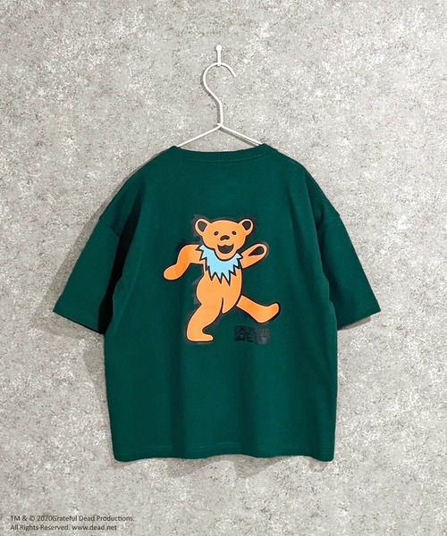 Grateful Dead(グレイトフルデッド)の「【 GRATEFUL DEAD / グレイトフル・デッド 】 デッド・ベア キャラクタープリント バックデザイン ビッグシルエット Tシャツ 半袖 キッズ(Tシャツ/カットソー・キッズ・パープル/チャコール/ブラック系/オレンジ系2/ベージュ系/ライトグレー系2/ブラック系3/オフホワイト/ダークグリーン/ネイビー系/ホワイト系3/ベージュ系3/グリーン系3/ホワイト系/ホワイト系2/グレー系2・110/120/130/140/150/160)」の13枚目の写真
