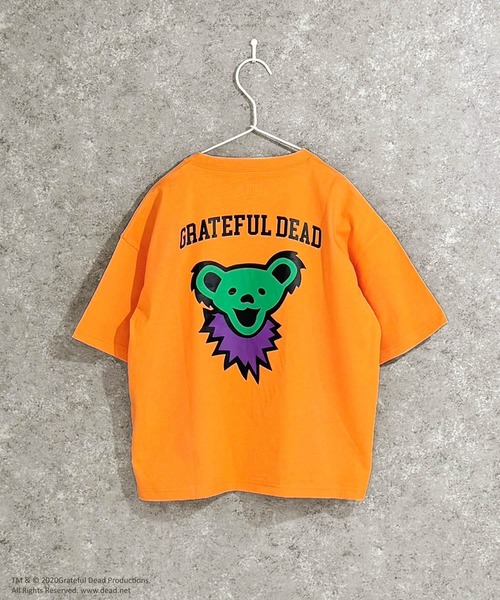 Grateful Dead(グレイトフルデッド)の「【 GRATEFUL DEAD / グレイトフル・デッド 】 デッド・ベア キャラクタープリント バックデザイン ビッグシルエット Tシャツ 半袖 キッズ(Tシャツ/カットソー・キッズ・パープル/チャコール/ブラック系/オレンジ系2/ベージュ系/ライトグレー系2/ブラック系3/オフホワイト/ダークグリーン/ネイビー系/ホワイト系3/ベージュ系3/グリーン系3/ホワイト系/ホワイト系2/グレー系2・110/120/130/140/150/160)」の16枚目の写真