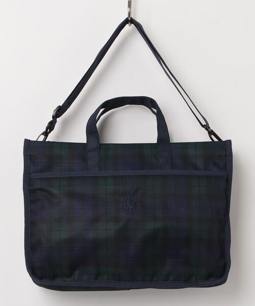 Polo RALPH LAURENブラック メッセンジャーバッグ レザートリム メッセンジャー バッグ （ショルダーバッグ