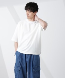 NANO universe（ナノユニバース）の「シルケットサッカーワイドTシャツ 半袖（Tシャツ/カットソー・メンズ）」