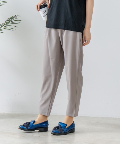 fort point（フォーポイント）の「【FORT POINT/フォートポイント】接触冷感 UVカット テーパードパンツ（その他パンツ・レディース・スミクロ/杢グレー/ブラック/ベージュ・LARGE/MEDIUM）」の4枚目の写真