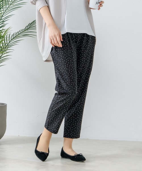 fort point（フォーポイント）の「【FORT POINT/フォートポイント】接触冷感 UVカット テーパードパンツ（その他パンツ・レディース・スミクロ/杢グレー/ブラック/ベージュ・LARGE/MEDIUM）」の3枚目の写真