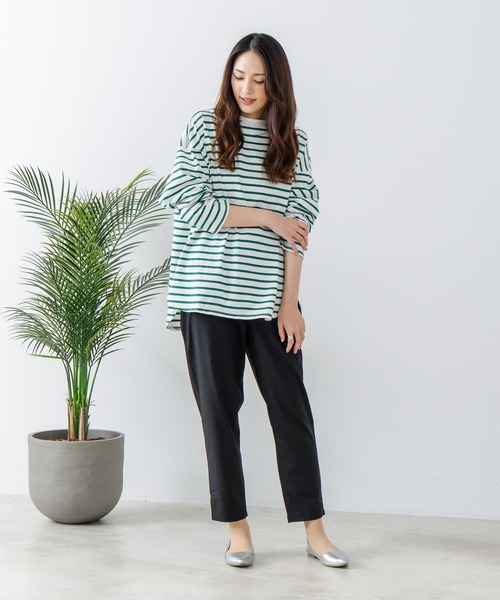 fort point（フォーポイント）の「【FORT POINT/フォートポイント】接触冷感 UVカット テーパードパンツ（その他パンツ・レディース・スミクロ/杢グレー/ブラック/ベージュ・LARGE/MEDIUM）」の5枚目の写真