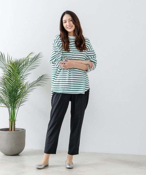 fort point（フォーポイント）の「【FORT POINT/フォートポイント】接触冷感 UVカット テーパードパンツ（その他パンツ・レディース・スミクロ/杢グレー/ブラック/ベージュ・LARGE/MEDIUM）」の6枚目の写真