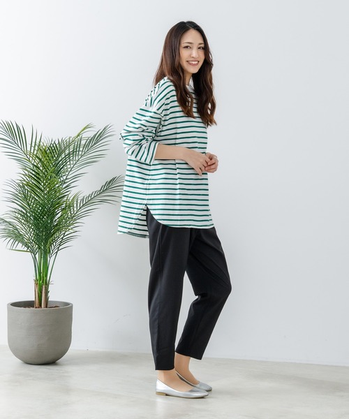 fort point（フォーポイント）の「【FORT POINT/フォートポイント】接触冷感 UVカット テーパードパンツ（その他パンツ・レディース・スミクロ/杢グレー/ブラック/ベージュ・LARGE/MEDIUM）」の9枚目の写真