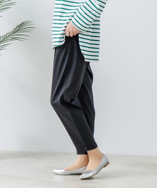 fort point（フォーポイント）の「【FORT POINT/フォートポイント】接触冷感 UVカット テーパードパンツ（その他パンツ・レディース・スミクロ/杢グレー/ブラック/ベージュ・LARGE/MEDIUM）」の12枚目の写真