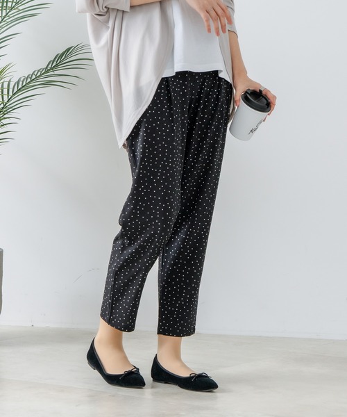 fort point（フォーポイント）の「【FORT POINT/フォートポイント】接触冷感 UVカット テーパードパンツ（その他パンツ・レディース・スミクロ/杢グレー/ブラック/ベージュ・LARGE/MEDIUM）」の16枚目の写真