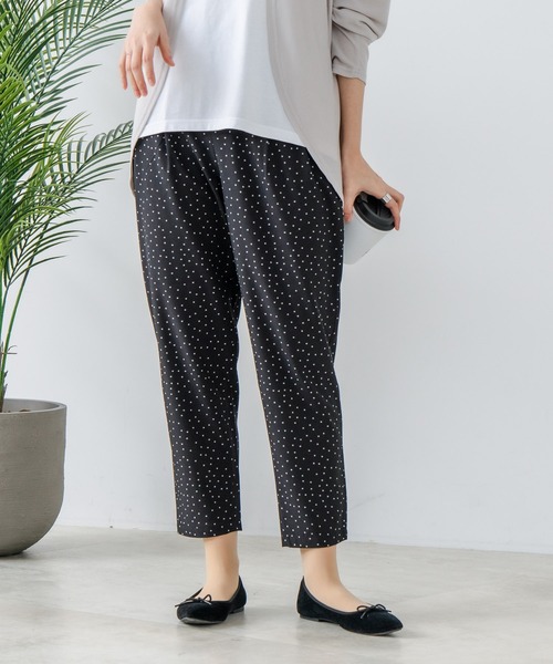 fort point（フォーポイント）の「【FORT POINT/フォートポイント】接触冷感 UVカット テーパードパンツ（その他パンツ・レディース・スミクロ/杢グレー/ブラック/ベージュ・LARGE/MEDIUM）」の17枚目の写真