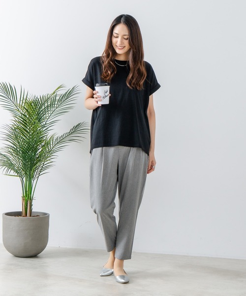 fort point（フォーポイント）の「【FORT POINT/フォートポイント】接触冷感 UVカット テーパードパンツ（その他パンツ・レディース・スミクロ/杢グレー/ブラック/ベージュ・LARGE/MEDIUM）」の18枚目の写真