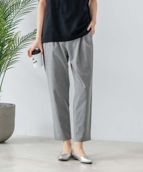 fort point（フォーポイント）の「【FORT POINT/フォートポイント】接触冷感 UVカット テーパードパンツ（その他パンツ・レディース・スミクロ/杢グレー/ブラック/ベージュ・LARGE/MEDIUM）」の20枚目の写真