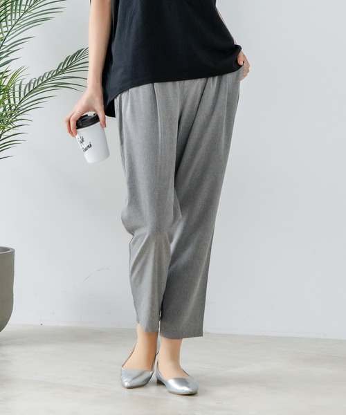 fort point（フォーポイント）の「【FORT POINT/フォートポイント】接触冷感 UVカット テーパードパンツ（その他パンツ・レディース・スミクロ/杢グレー/ブラック/ベージュ・LARGE/MEDIUM）」の21枚目の写真