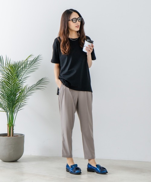 fort point（フォーポイント）の「【FORT POINT/フォートポイント】接触冷感 UVカット テーパードパンツ（その他パンツ・レディース・スミクロ/杢グレー/ブラック/ベージュ・LARGE/MEDIUM）」の22枚目の写真