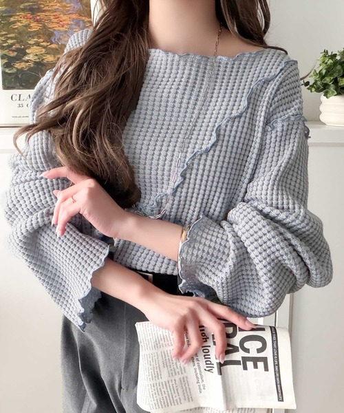 セール】トレンド感満載のデザイン。前後2wayヘビーワッフル切り替え