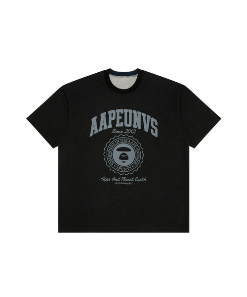 AAPE BY A BATHING APE(エーエイプバイアベイシングエイプ)の「AAPE REVERSIBLE TEE(Tシャツ/カットソー・メンズ・ブラック・SMALL/MEDIUM/LARGE/X-LARGE/XX-LARGE)」の1枚目の写真