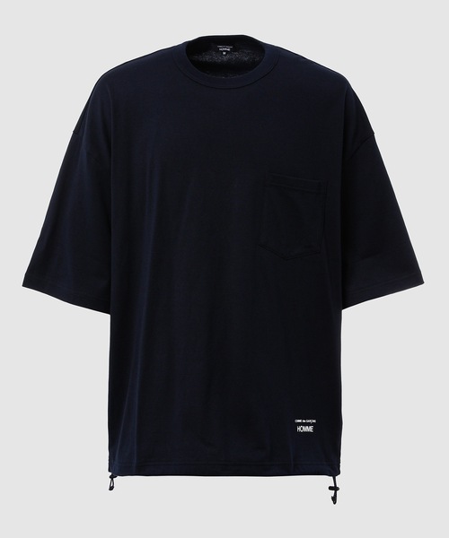 即納SALE【COMME des GARCONS】HOMME コットン ロゴ Tシャツ コットン天竺 スピンドル LOGO TEE（Tシャツ/カットソー