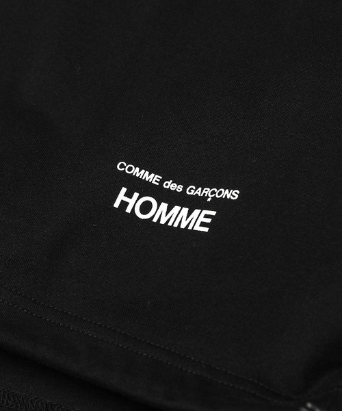 即納SALE【COMME des GARCONS】HOMME コットン ロゴ Tシャツ Comme Des Garçons Homme logo-print Cotton T-shirt | White