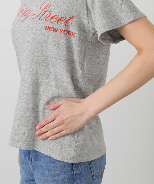 Deuxieme Classe（ドゥーズィエムクラス）の「LOGO Tシャツ（Tシャツ/カットソー・レディース・チャコールグレー・FREE）」の6枚目の写真