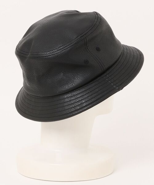 AVIREX(アヴィレックス)の「《AVIREX》SYNTHETIC LEATHER BUCKET HAT(ハット・メンズ・ブラウン/ブラック・FREE)」の3枚目の写真