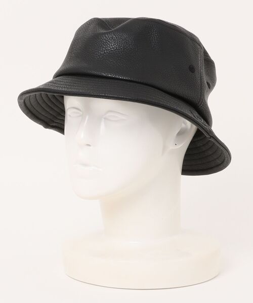 AVIREX(アヴィレックス)の「《AVIREX》SYNTHETIC LEATHER BUCKET HAT(ハット・メンズ・ブラウン/ブラック・FREE)」の4枚目の写真
