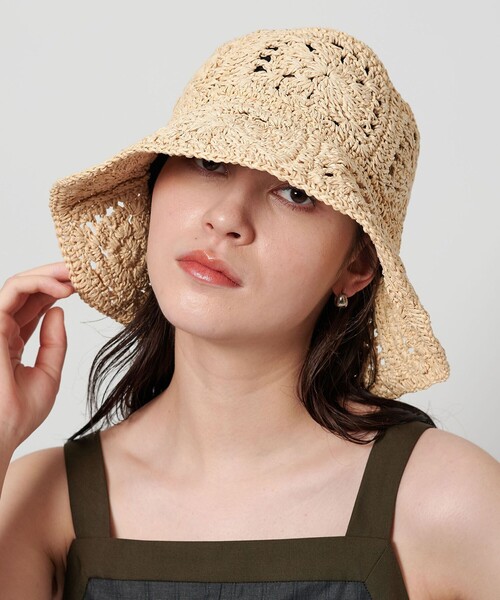 BEAUTY&YOUTH UNITED ARROWS（ビューティーアンドユースユナイテッドアローズ）の「ペーパー クロシェハット（ハット・レディース・ナチュラル・FREE）」の13枚目の写真