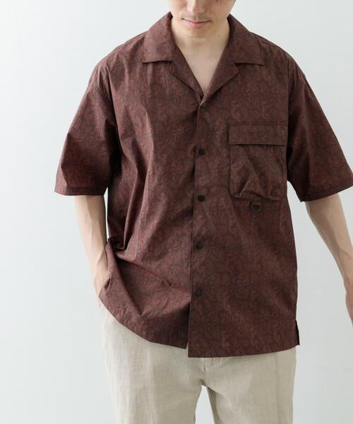 ITEMS URBANRESEARCH（アイテムズ アーバンリサーチ）の「『セットアップ対応』Nylon Paisley Short-Sleeve Shirts（シャツ/ブラウス・メンズ・ブラック/カーキ/ブラウン・MEDIUM/LARGE）」の9枚目の写真
