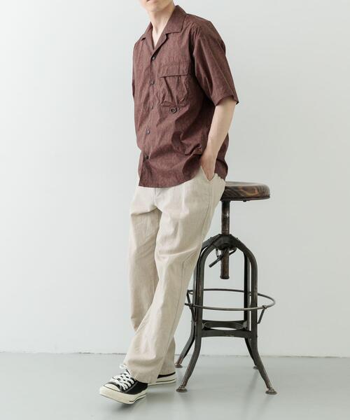 ITEMS URBANRESEARCH（アイテムズ アーバンリサーチ）の「『セットアップ対応』Nylon Paisley Short-Sleeve Shirts（シャツ/ブラウス・メンズ・ブラック/カーキ/ブラウン・MEDIUM/LARGE）」の11枚目の写真