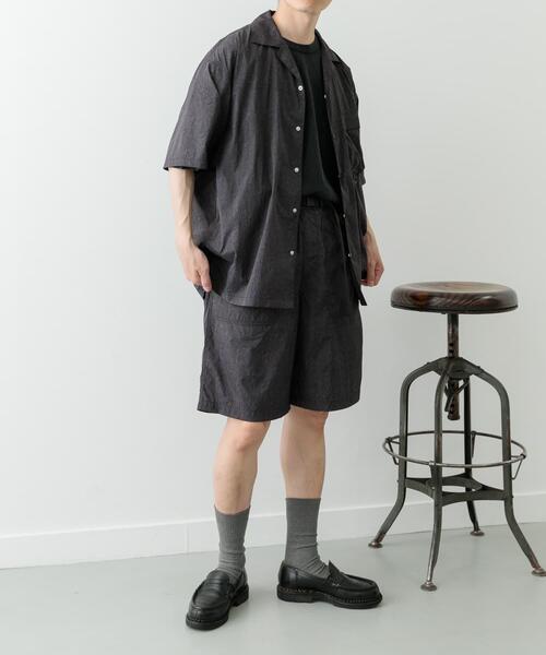 ITEMS URBANRESEARCH（アイテムズ アーバンリサーチ）の「『セットアップ対応』Nylon Paisley Short-Sleeve Shirts（シャツ/ブラウス・メンズ・ブラック/カーキ/ブラウン・MEDIUM/LARGE）」の17枚目の写真