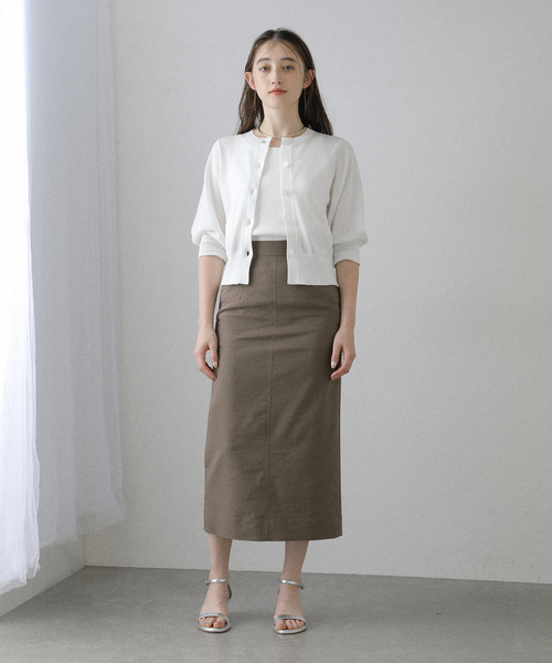 La TOTALITE（ラトータリテ）の「【洗える】ボリュームスリーブコンパクトカーディガン（カーディガン/ボレロ・レディース・サックスブルー/ベージュ/ホワイト・FREE）」の19枚目の写真