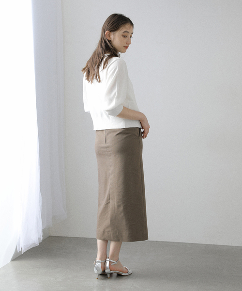 La TOTALITE（ラトータリテ）の「【洗える】ボリュームスリーブコンパクトカーディガン（カーディガン/ボレロ・レディース・サックスブルー/ベージュ/ホワイト・FREE）」の18枚目の写真