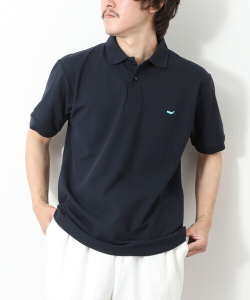 NOLLEY’S（ノーリーズ）の「【WEB限定】《ビジカジ対応》クジラ刺繍 ドライカノコ ユーティリティポロ ビズポロ 25SS（ポロシャツ・メンズ・ブラック/ネイビー/ライトグレー/ホワイト・XL/L/M/S）」の4枚目の写真